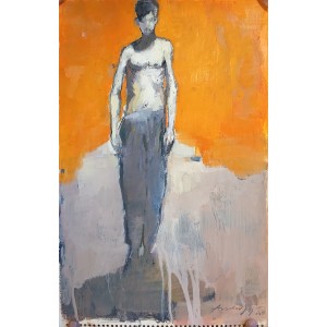 Arsalan Naqvi, 14 x 21 Inch, Acrylic on Paper, Figurative Painting, AC-ARN-196